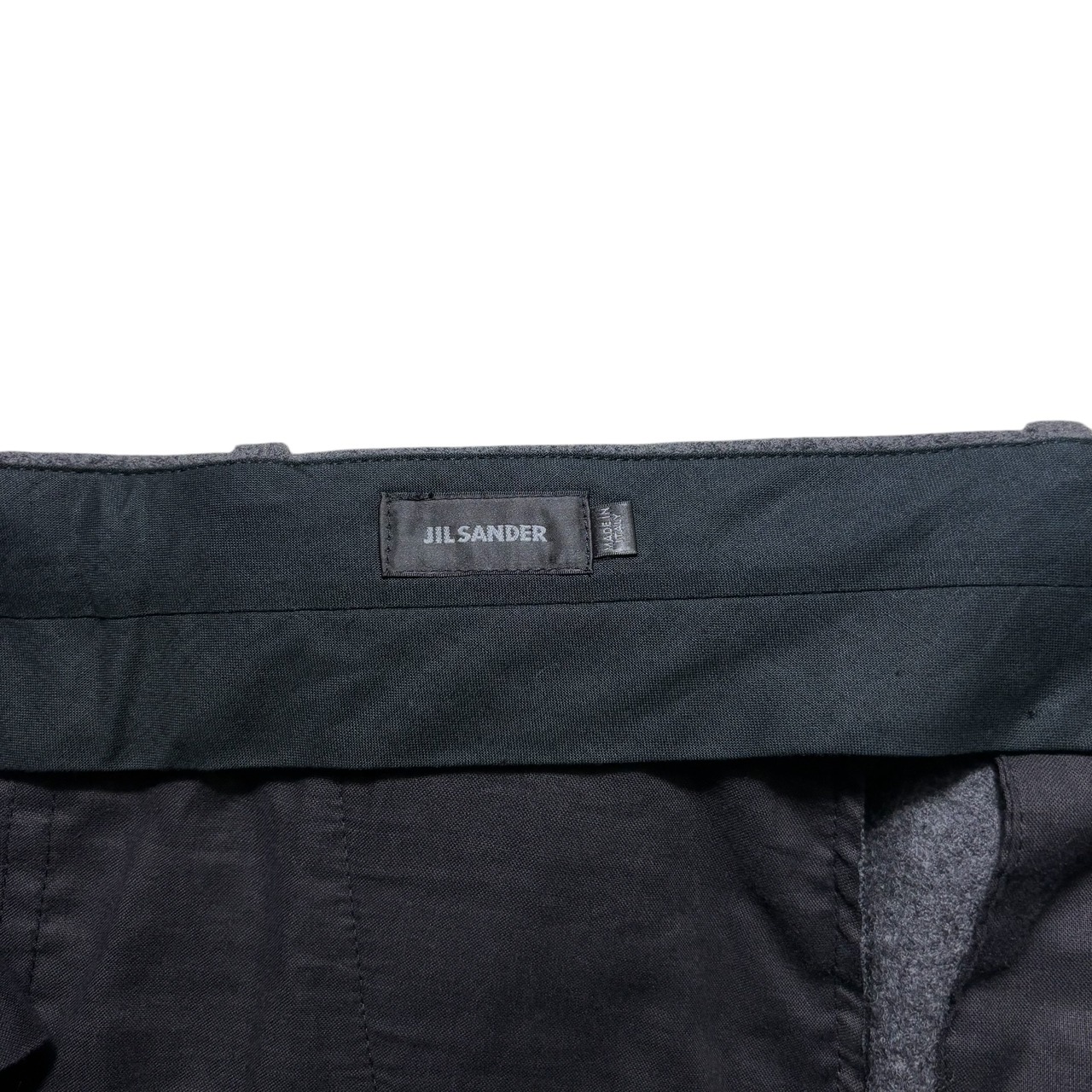 JIL SANDER irregular stripe melton wool set-up