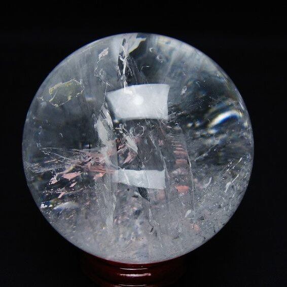 水晶 丸玉 63mm スフィア 置物 水晶玉 一点物 151-9001