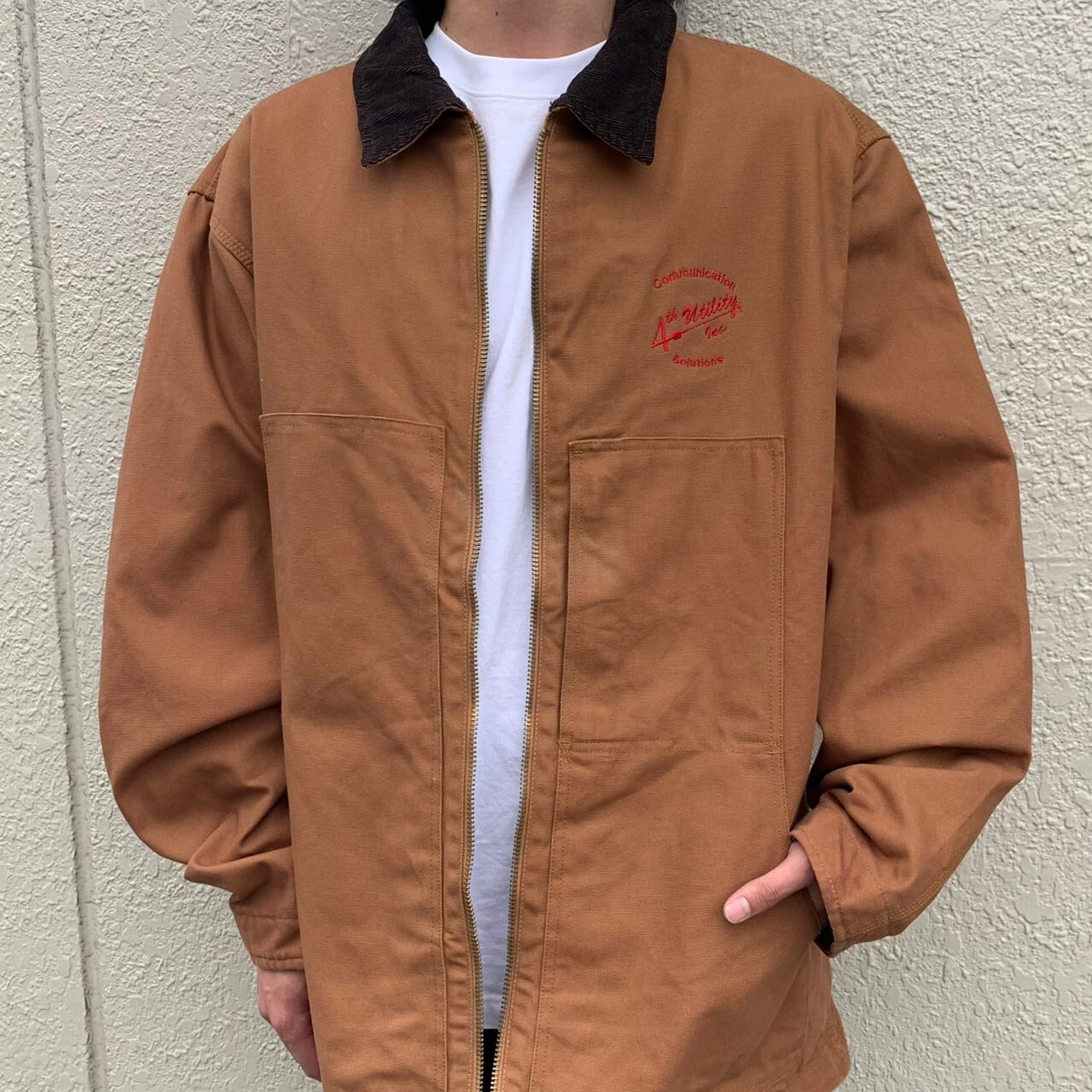 90s Lee zip up nylon work jacket