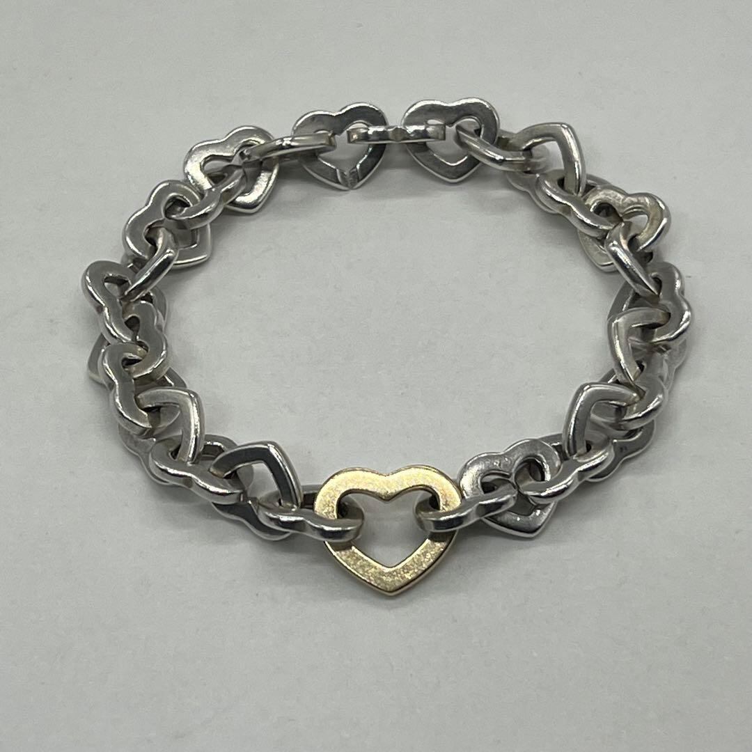 ティファニー TIFFANY ハートリンク ブレスレット コンビ オールド