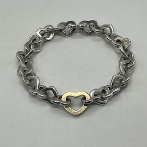 ティファニー TIFFANY ハートリンク ブレスレット コンビ オールド