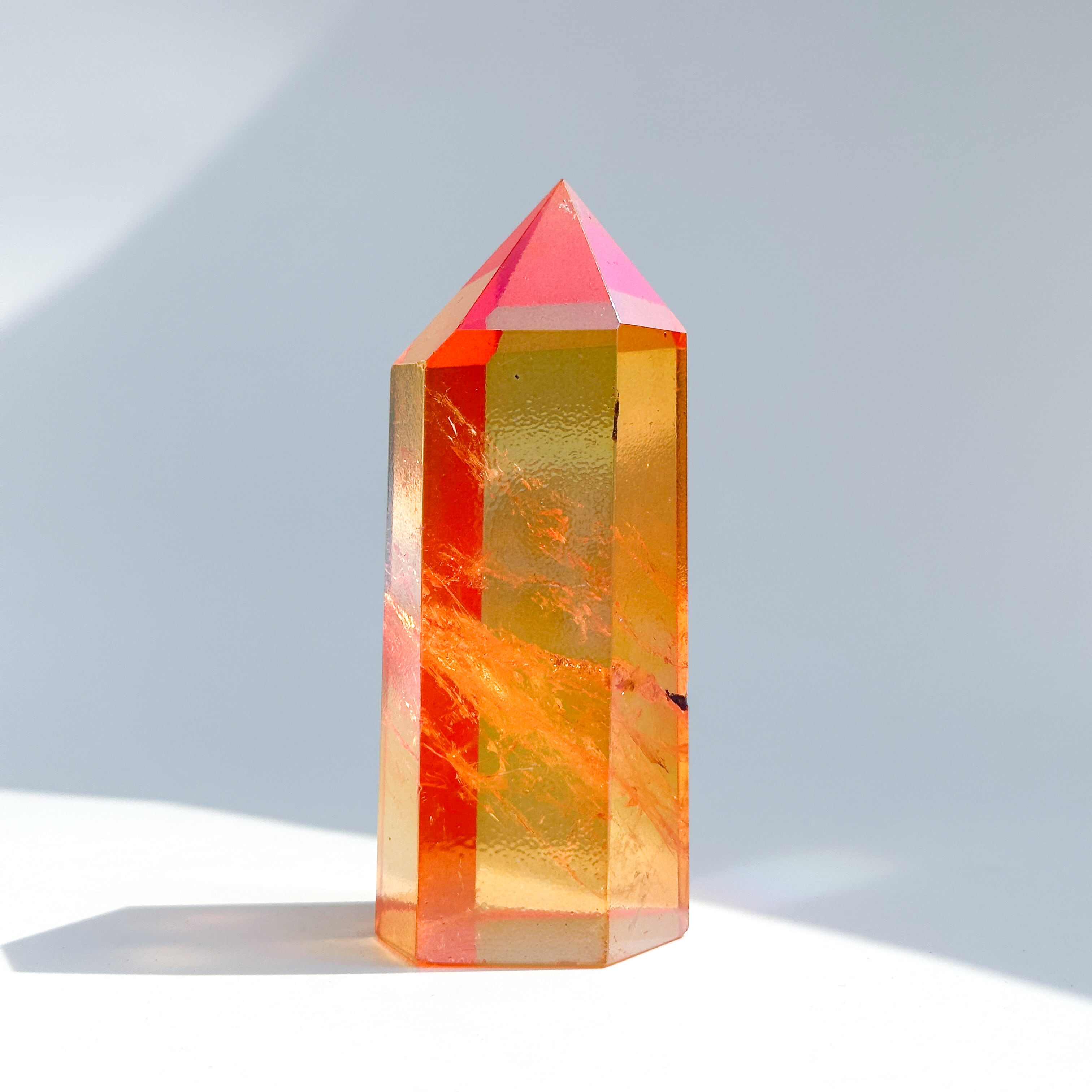 オレンジオーラクォーツ タワー32◇ Orange Aura Quartz ◇天然石・鉱物・パワーストーン・インテリア
