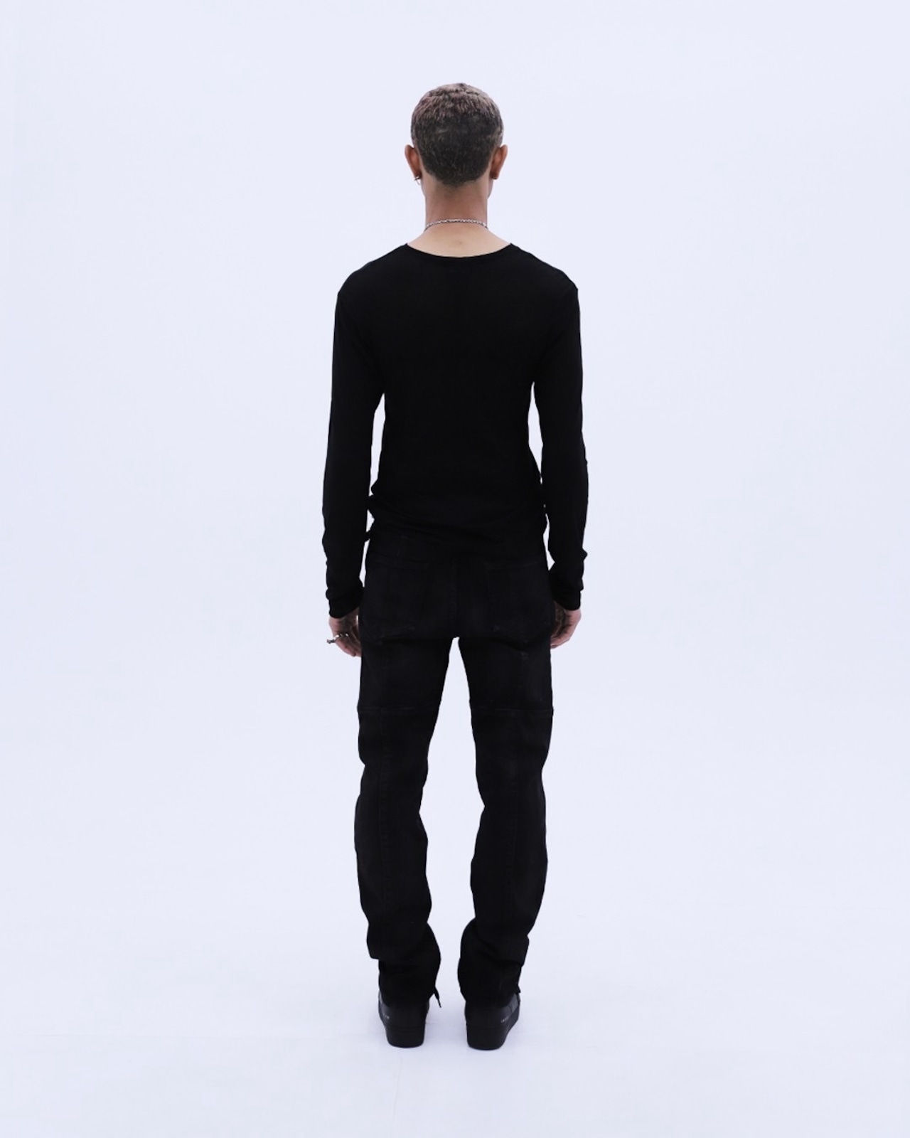 LAST NEST / old english see-through LS t-shirts