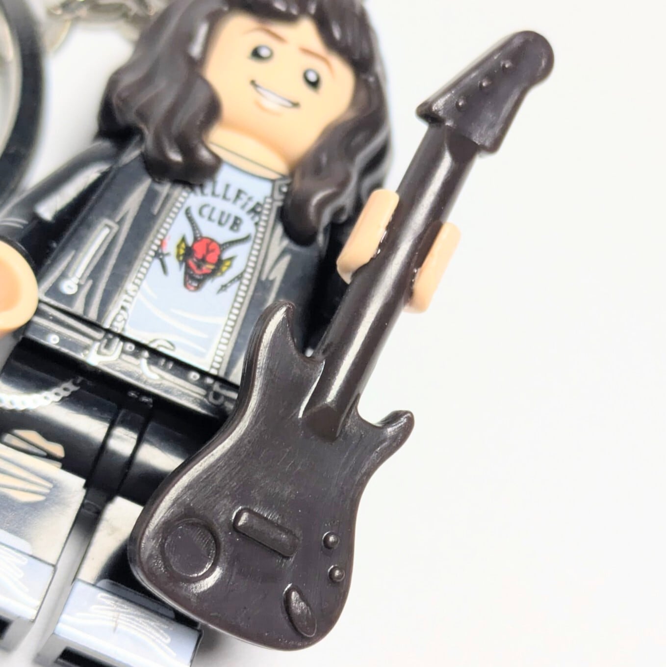 ☆ブロックフィギュアキーホルダー☆【 Stranger Things / ストレンジャーシングス 】 エディー・マンソン Moto Jacket〚アメリカン雑貨 アメトイ〛