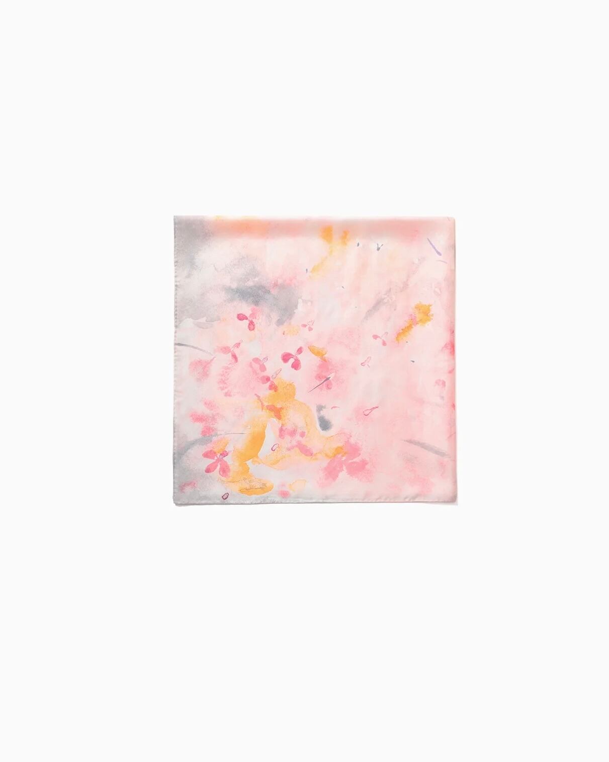 Mame Kurogouchi】Hand Printed Silk Scarf/pink | TOLMA.