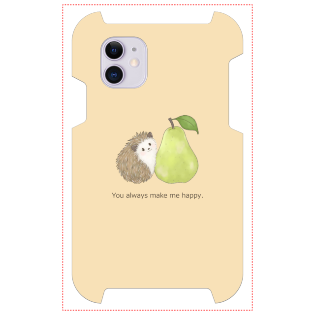 Iphoneケース スマホケース イラスト 動物 ハリネズミ ゆるかわ ゆるい かわいい 可愛い シンプル Iphone13 12 11 Xperia Aquos Galaxy Basio4 個性的 Android アンドロイド ケース ユニーク おすすめ 人気 クリエイター イラストレーター 絵師 グッズ タイトル 洋ナシと