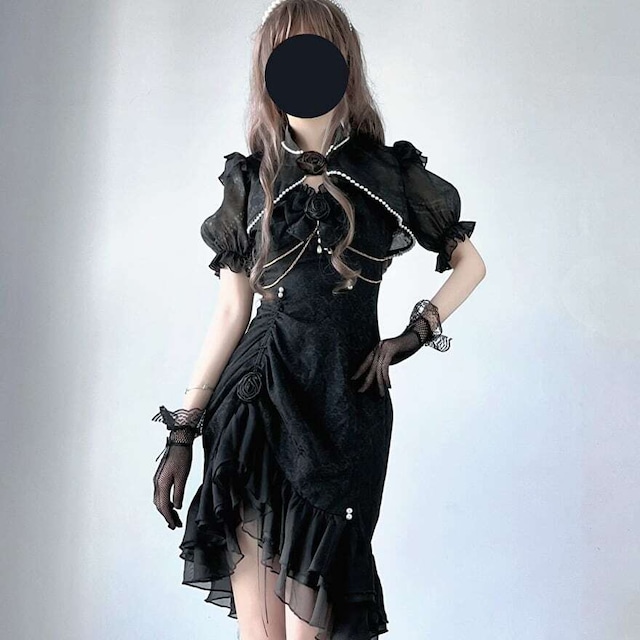 チャイナ風 ドレス オールインワン 4点セット コンカフェ イベント衣装｜SEASONZ