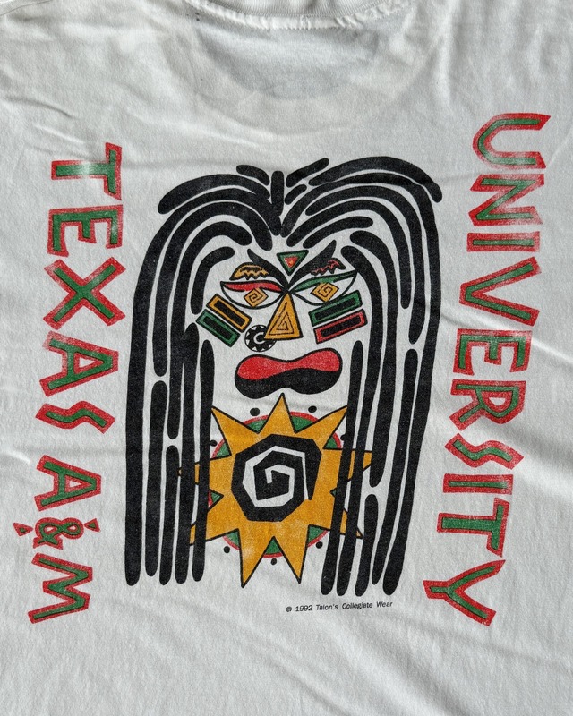 -TEXAS AGGIES- Vintage 90s L Print T-shirt