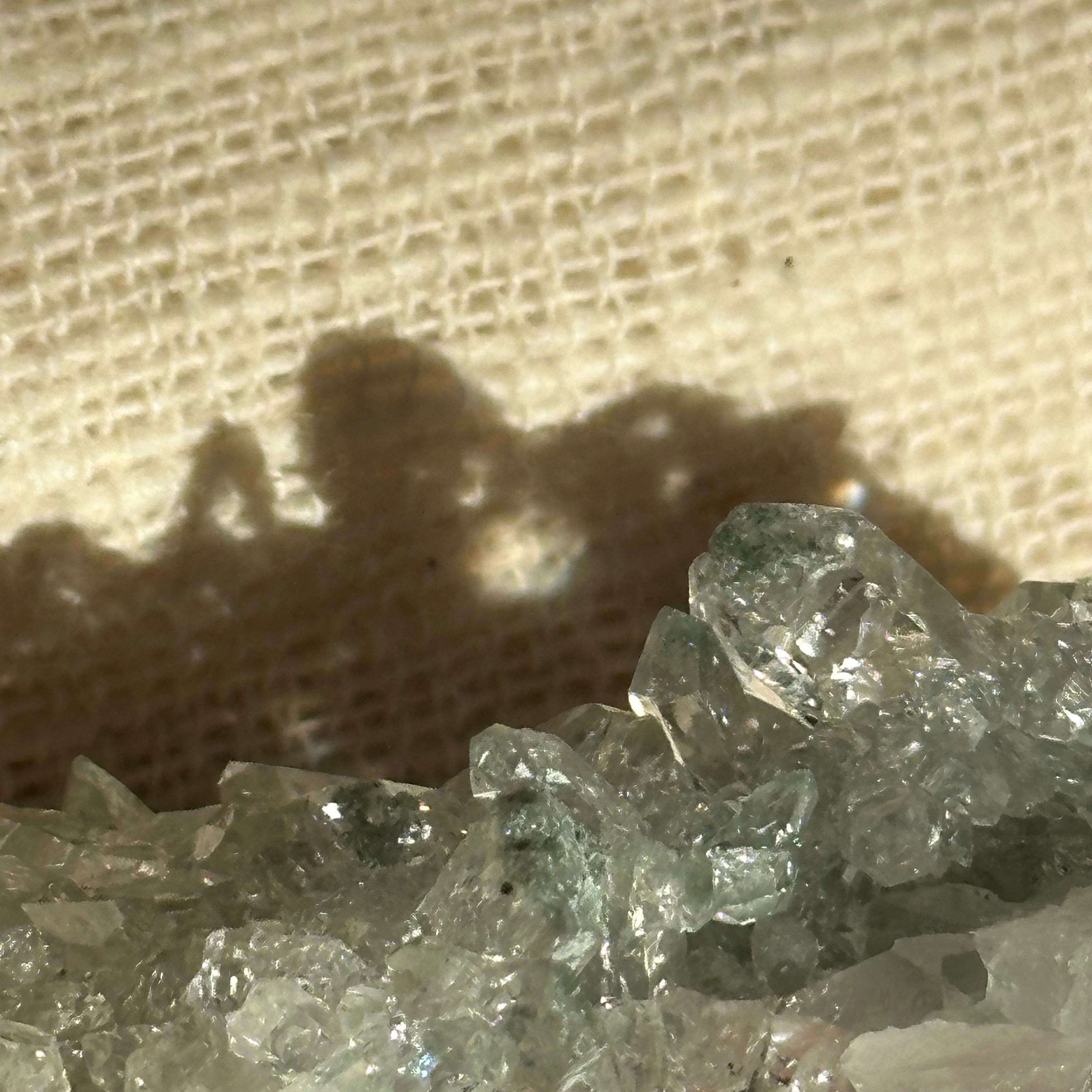 手のひらサイズ【ヒマラヤ水晶｜マニハール産】クローライト付き 水晶