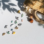 カシの葉 ピアス/イヤリング