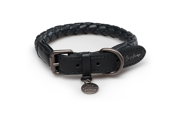 【犬用首輪】Ferdinando - Braider Leather Collar - Shark