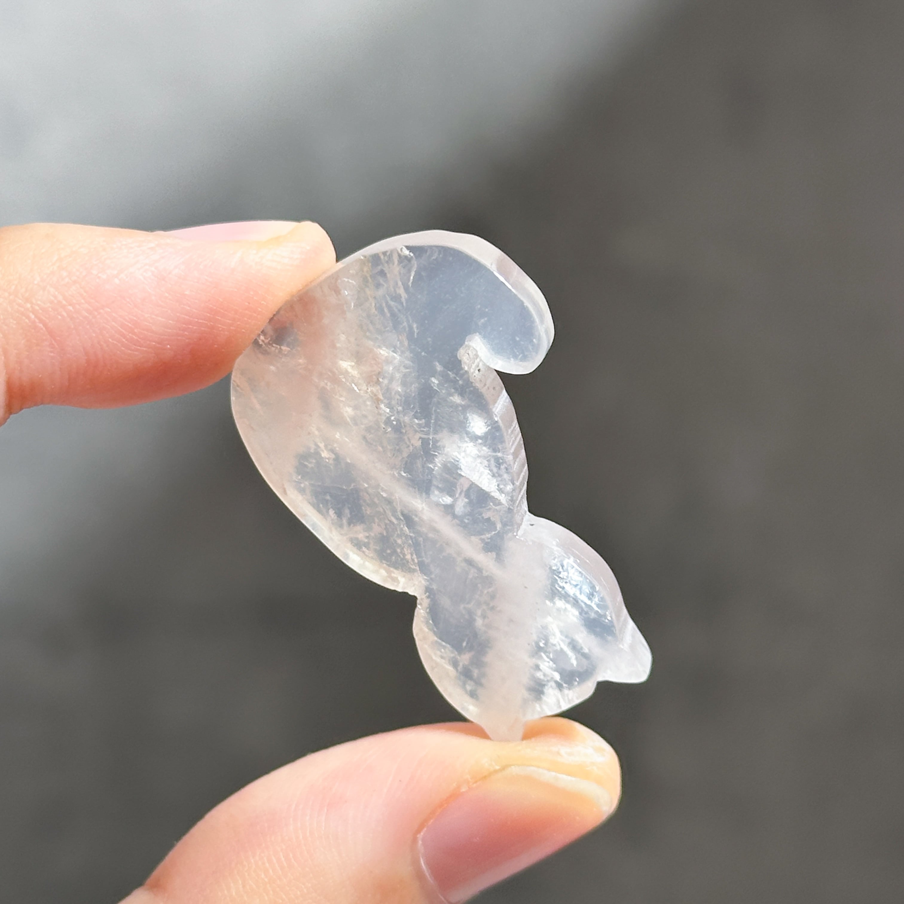 ローズクォーツ 猫ちゃん01◇ Rose Quartz Cat ◇天然石・鉱物