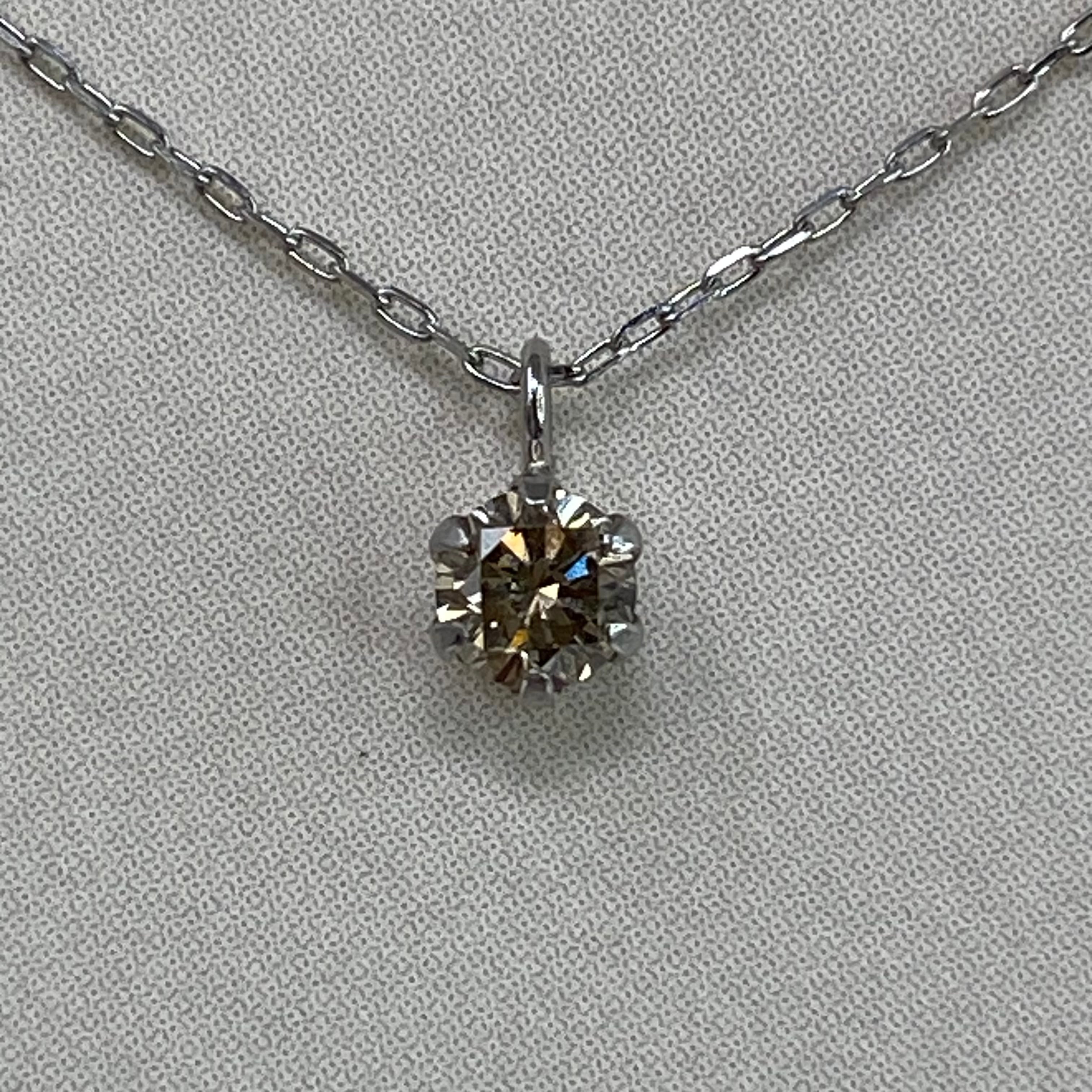 早期予約・新じゃが 天然ダイヤモンドネックレス 0.1ct pt900 \u0026