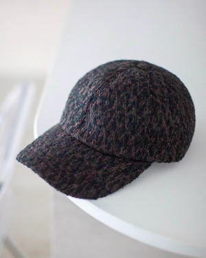Nine Tailor Euryops Cap BLACK TWEED