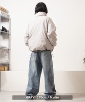 ◆シームレス ファイバー中綿 ショート スタンドジャケット◆lf-24412