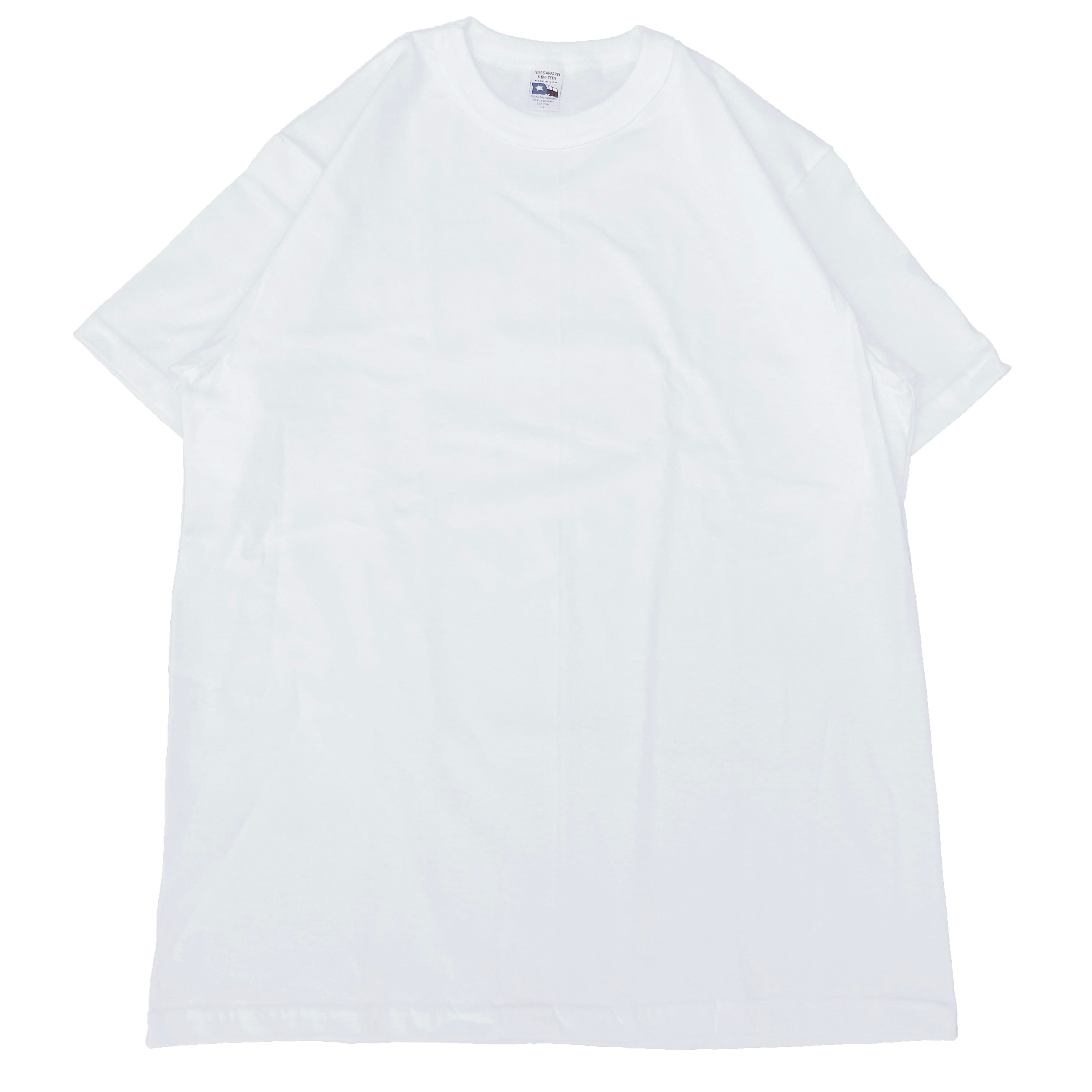 TEXAS APPAREL & BIG TEES (テキサスアパレル アンド ビッグティーズ) BASIC TEE ホワイト