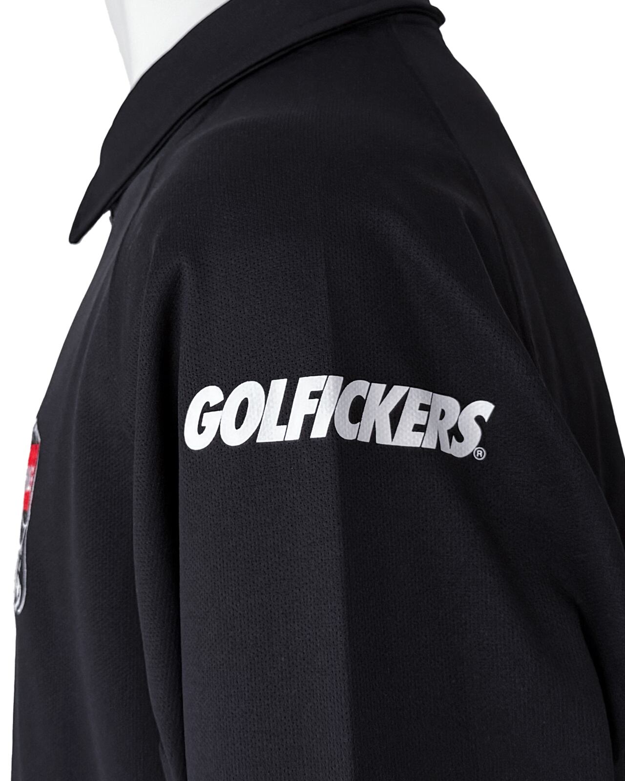 HOLE 589] Half Zip Long Sleeve Shirts -Black- | Golfickers