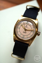 WMT WATCHES  W15 Salmon Dial Gold Plated Light aged case【rebuild】by MWM