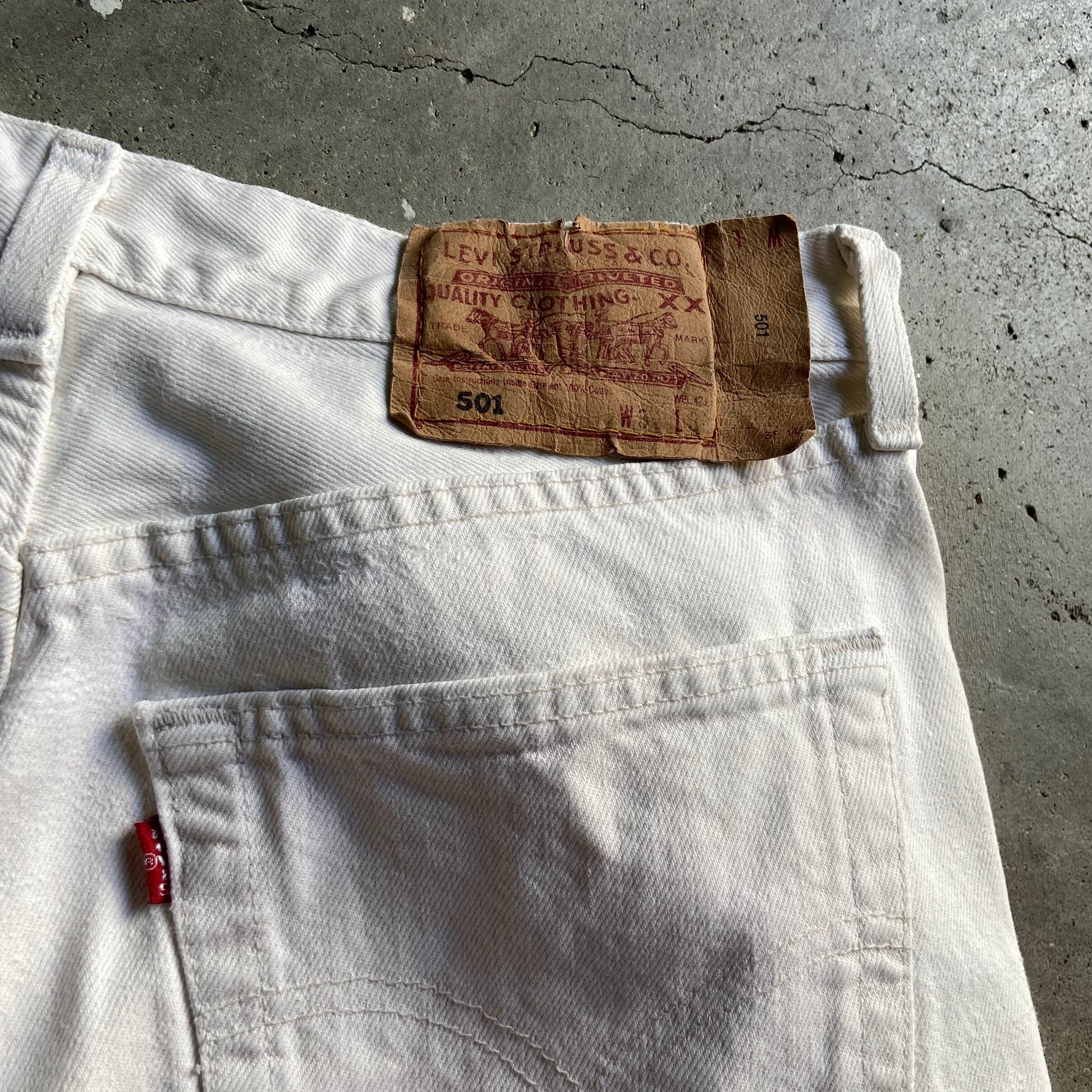 最終値下！90s levis 501 ホワイト　リーバイス　USA製