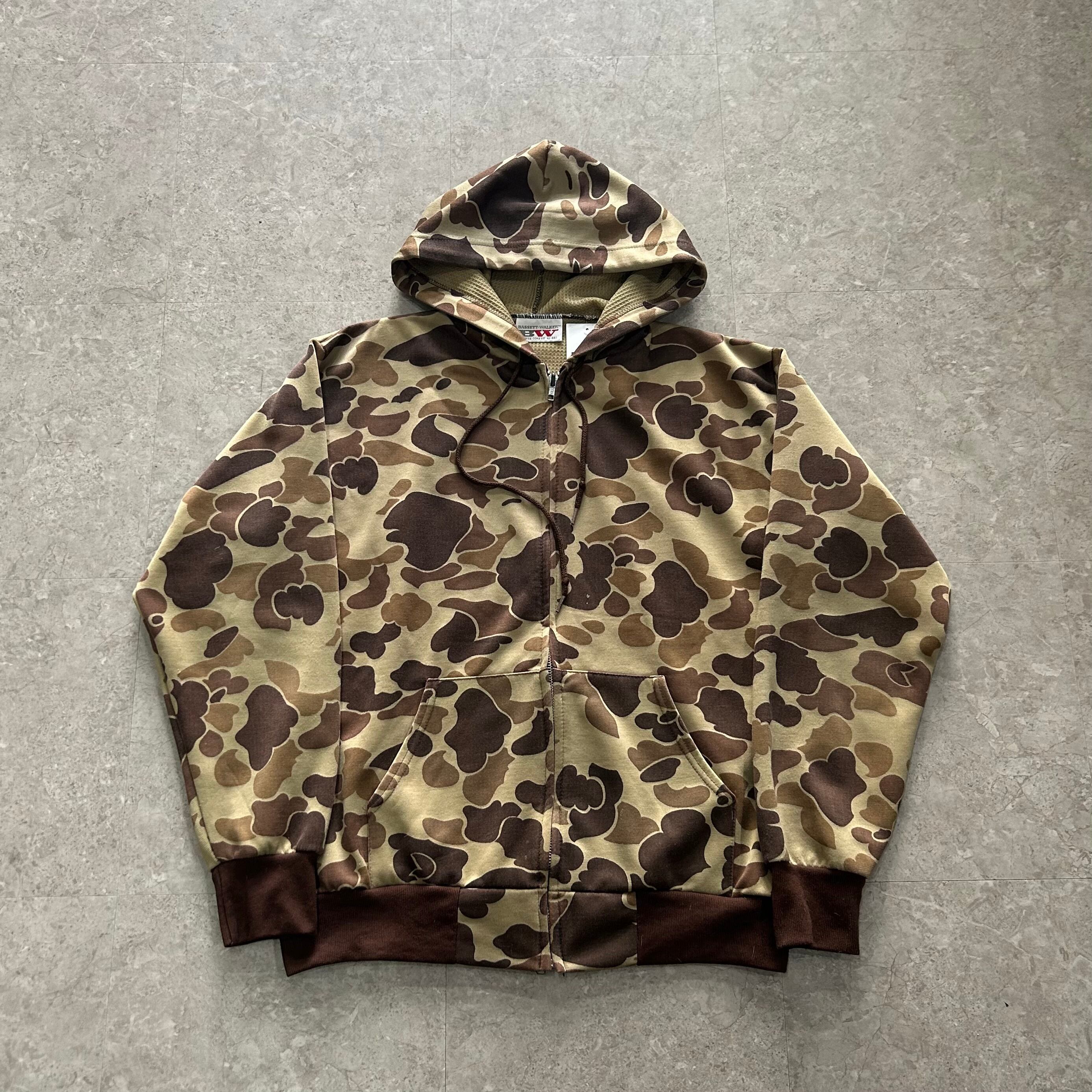 80s BASSETT-WALKER Duck Hunter Camouflage Zip Up Hoodie【仙台店】
