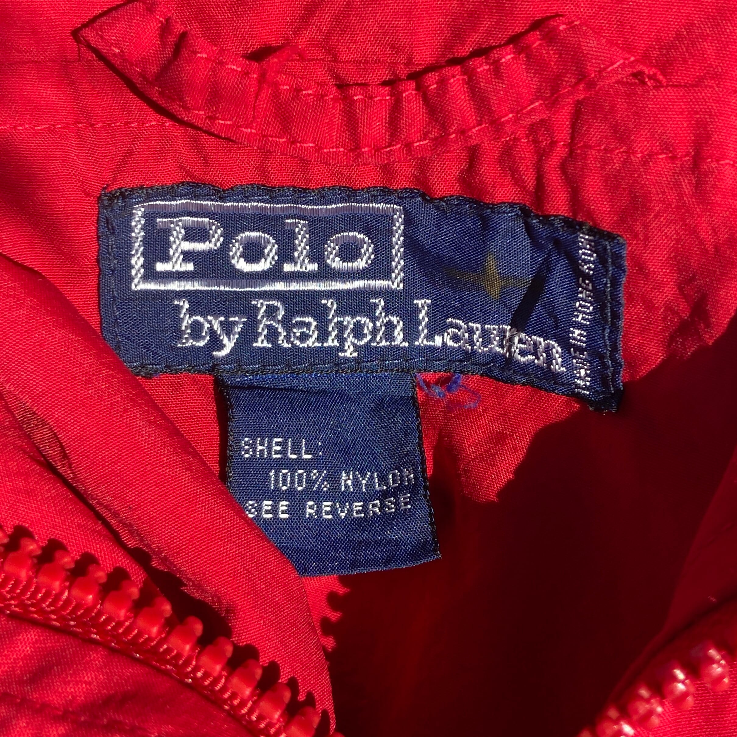 90年代 ポロバイラルフローレン ナイロン アノラックパーカー メンズ