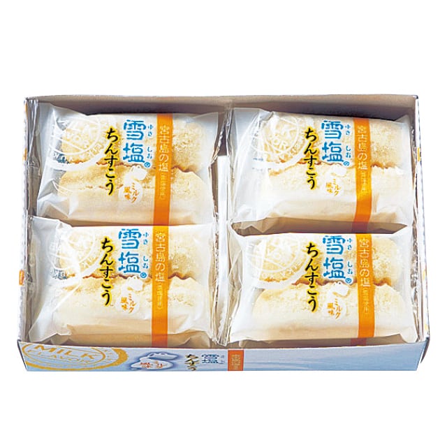 雪塩ちんすこう ミルク風味 (小) 24個入 (2×12袋) | サニーデイ オキナワ | 超沖縄専門商店