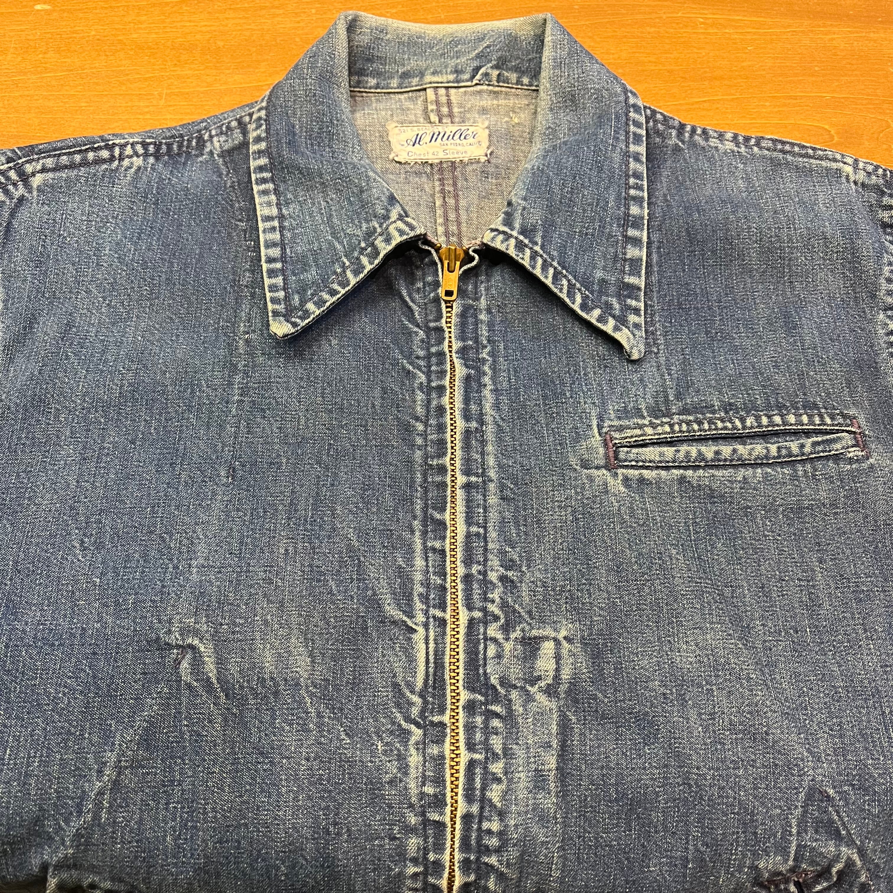 のぼり「リサイクル」 1950's AL.MILLER DENIM JACKET VINTAGE - 通販