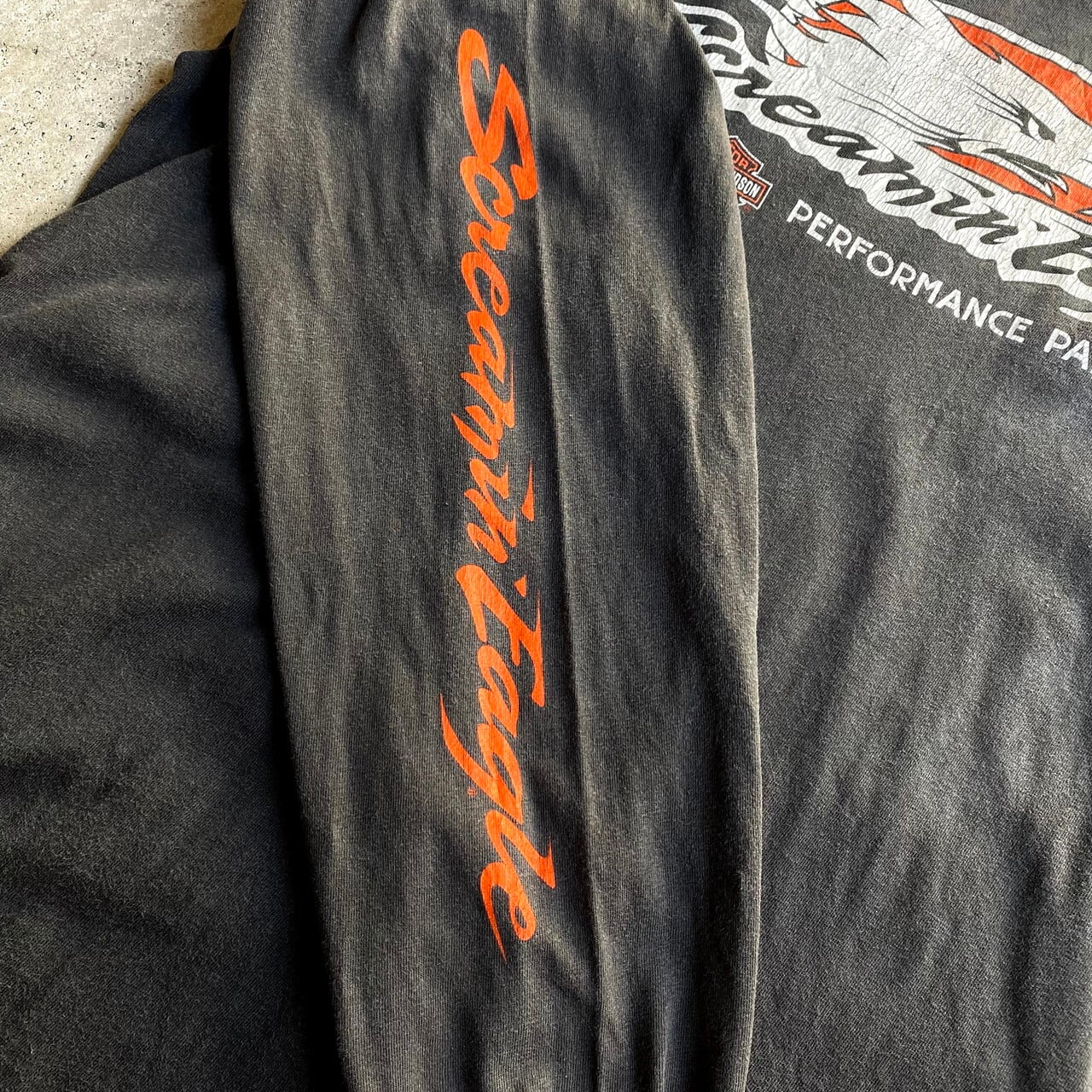 00年 USA製 Harley-Davidson ハーレーダビッドソン バックプリント