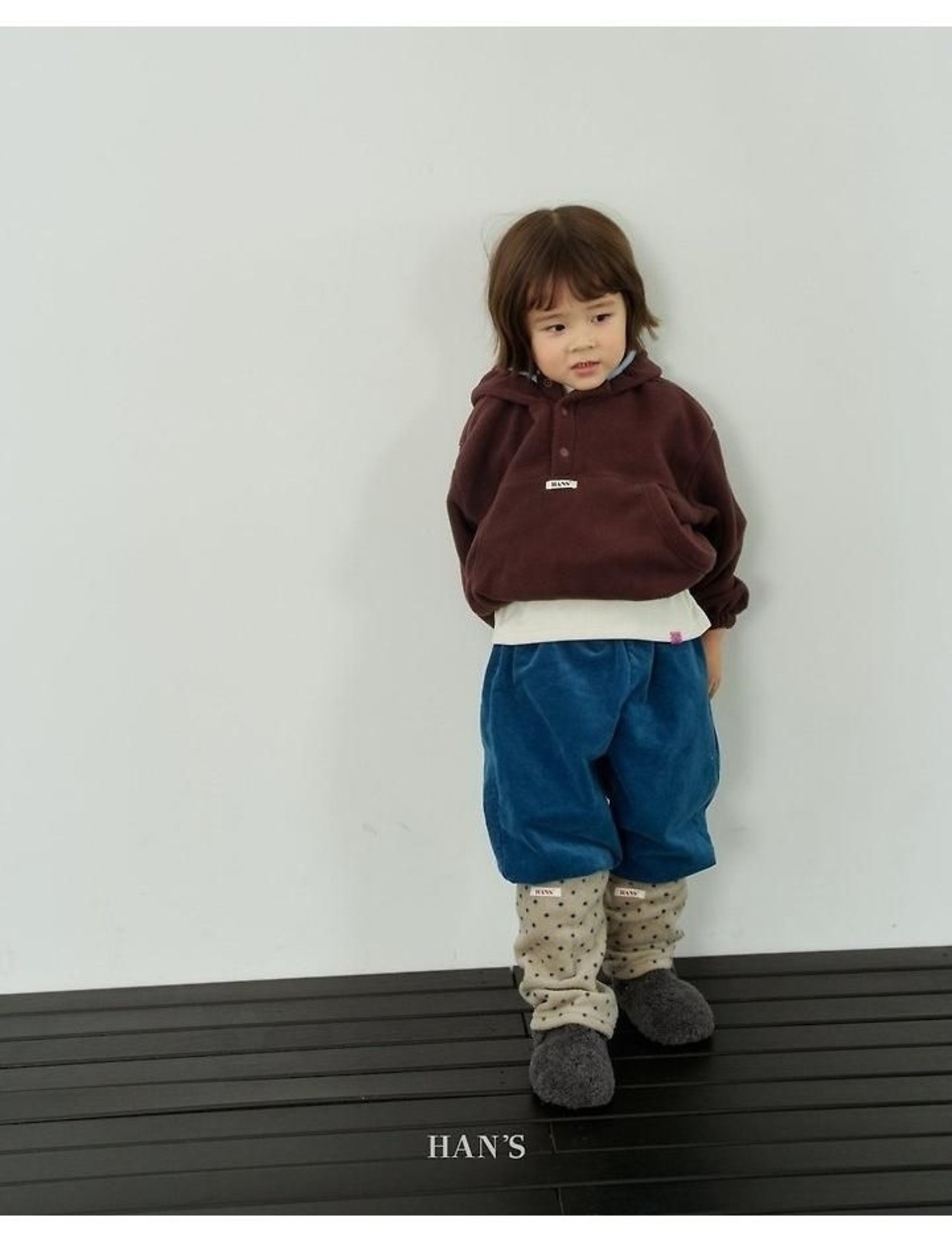ハンス / Hans / デイリー裏起毛ハイネックT / 韓国子供服 / キッズ / 26winter〖取寄〗*XXS~JS*