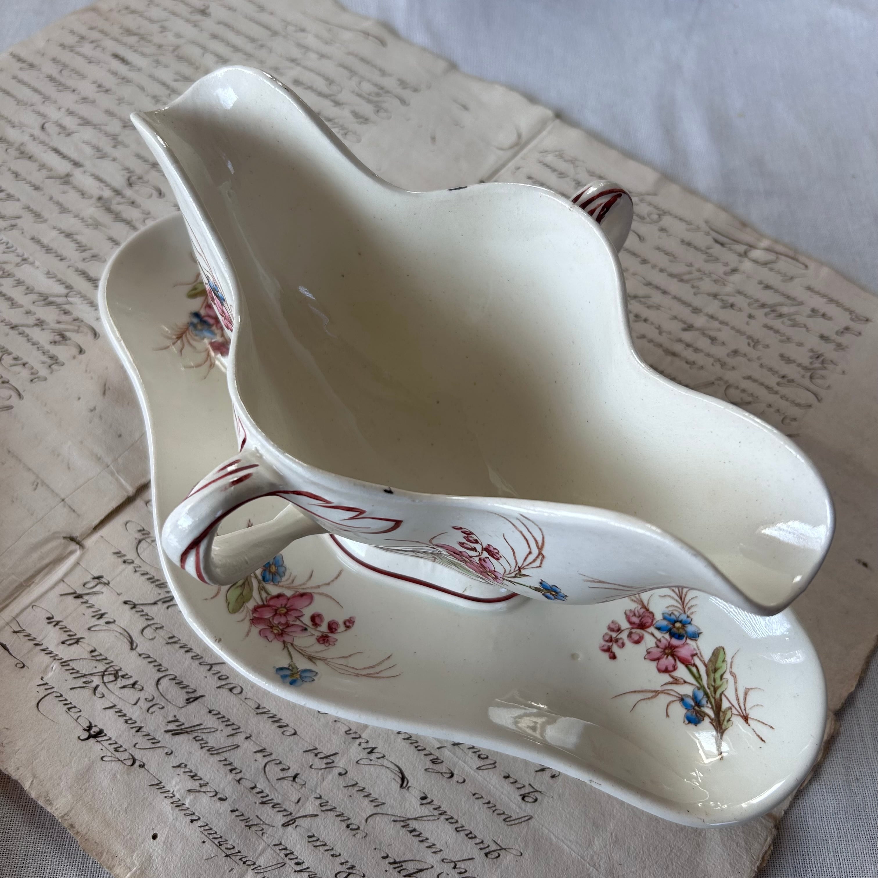 フランス アンティーク トップ 素敵な Luneville ソーシエール