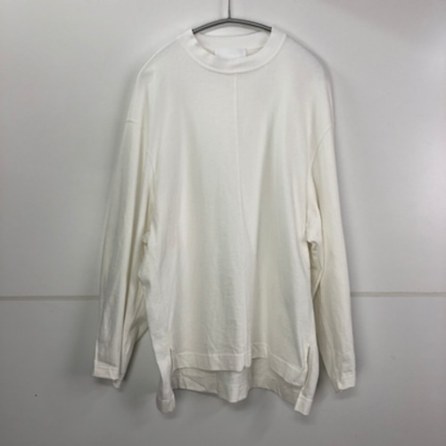 Mame kurogouchi マメクロゴウチ 21SS Oversized Cotton Long Sleeve Top　Tシャツ ホワイト　2　【代官山t05】