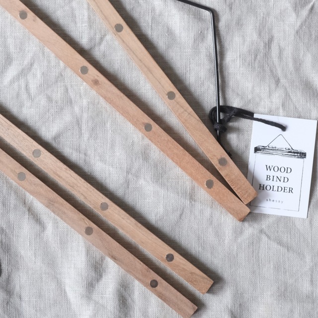 アカシア材 ポスターハンガー 「S」サイズ (バインドホルダー)