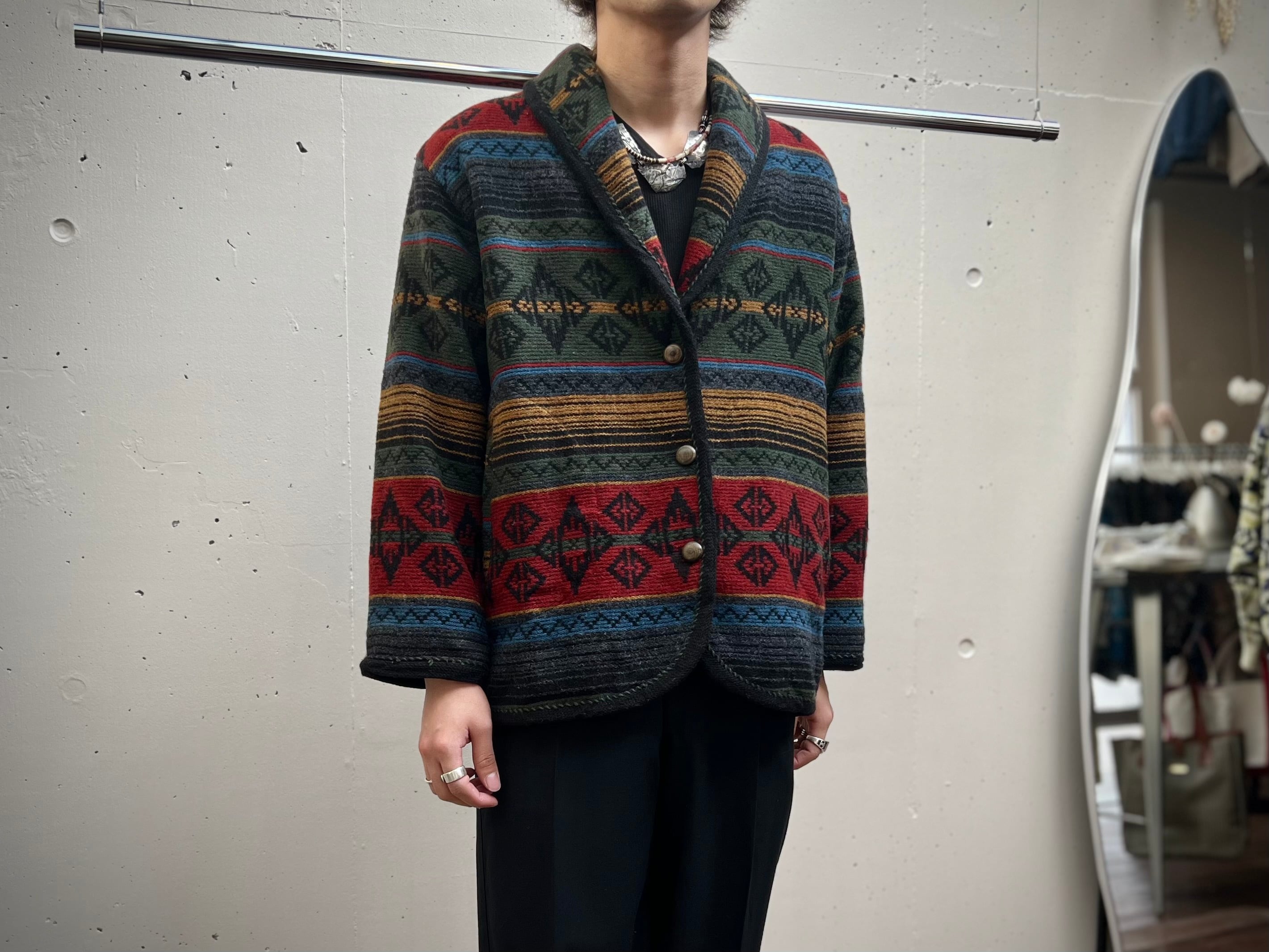 1990年代/WOOLRICH ウールリッチ/ビンテージ ネイティブ柄 ウール 