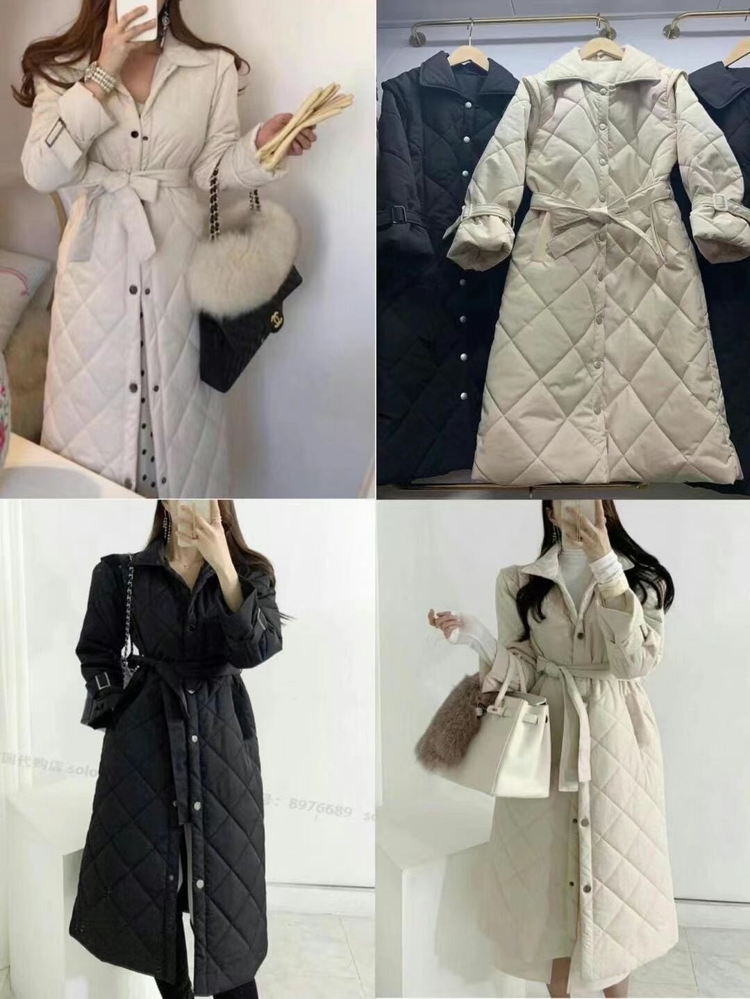 中綿キルティングコート　AJ22262-8911