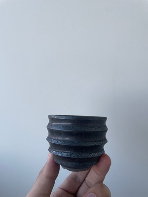 【新着】deracinefactory 閑野淳氏 11【最高の陶器鉢・高さ5,5cm】塊根植物やアガベの相棒に。