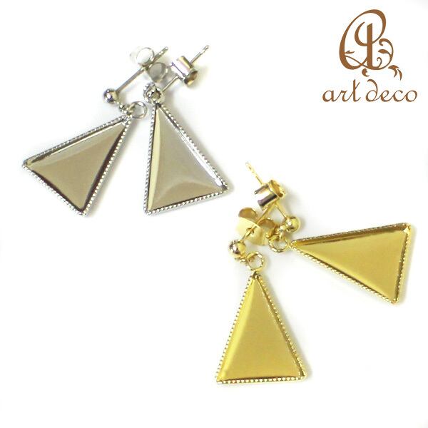 アクセサリー パーツ ピアス 三角形 10ペア ハンドメイド オリジナル