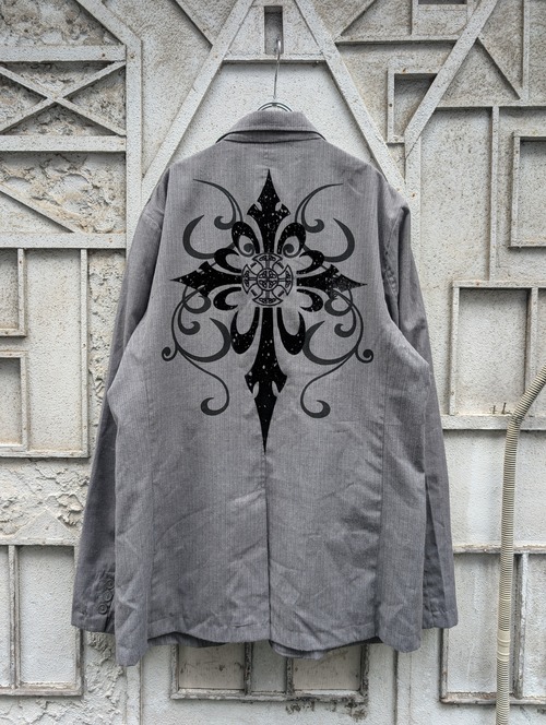 "POP ICON" cross flocky tailored jacket