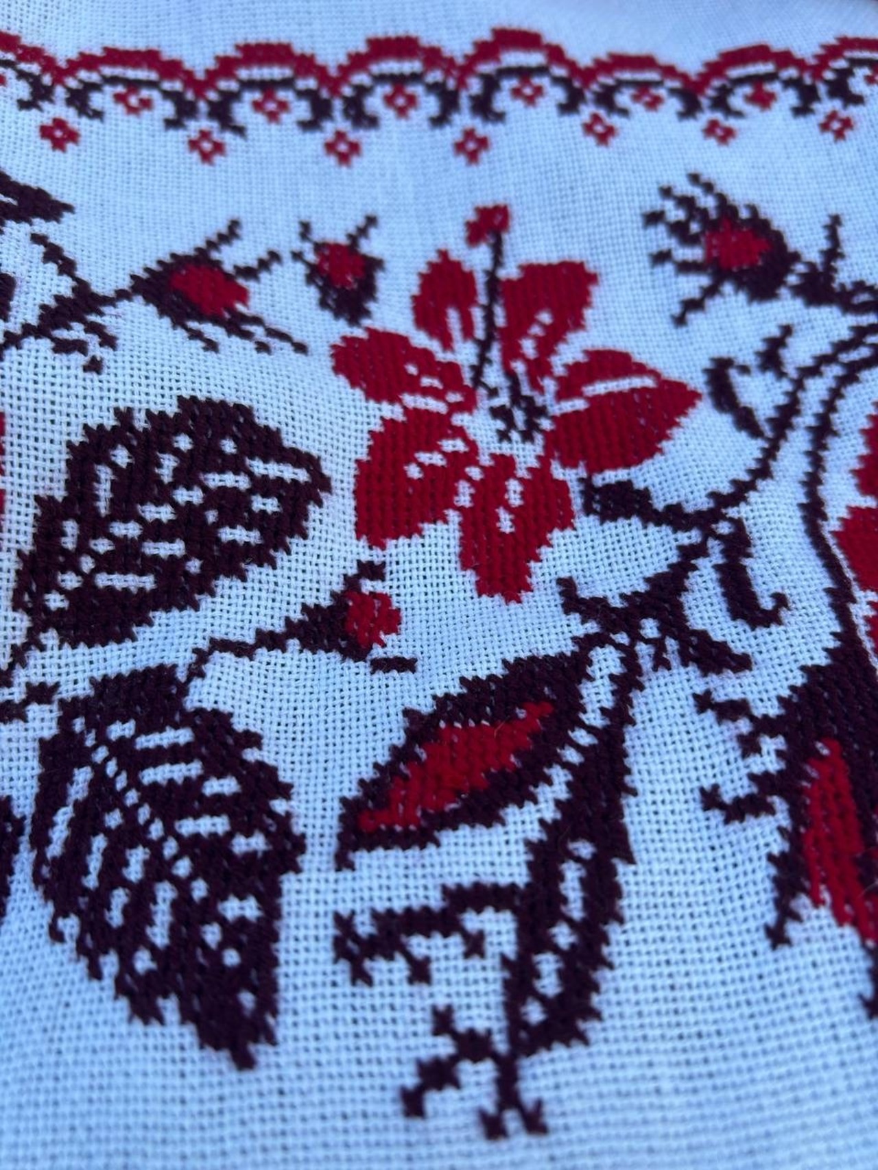 ウクライナ伝統手刺繍祭具タオル「ルシニク」 - 9