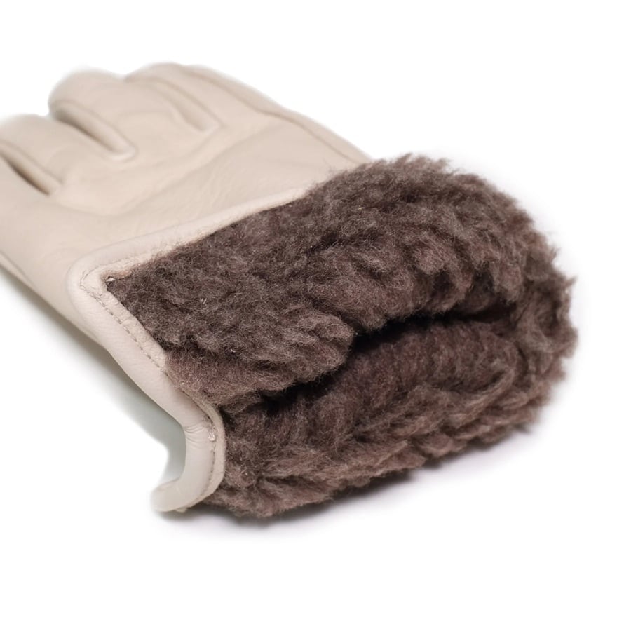Lamp gloves Winter glove Greige | shouldershack
