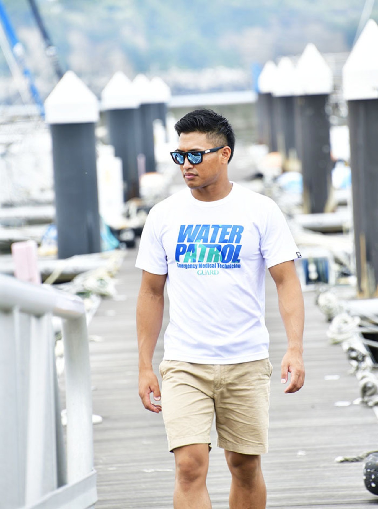 GUARD ガード WATERPATROLデザイン 速乾ポリエステル素材 DRY Tシャツ S-233