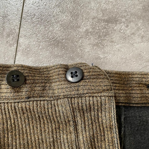50-60s Le Meilleur コットンピケ ブラウン パンツ W39 詳細写真8