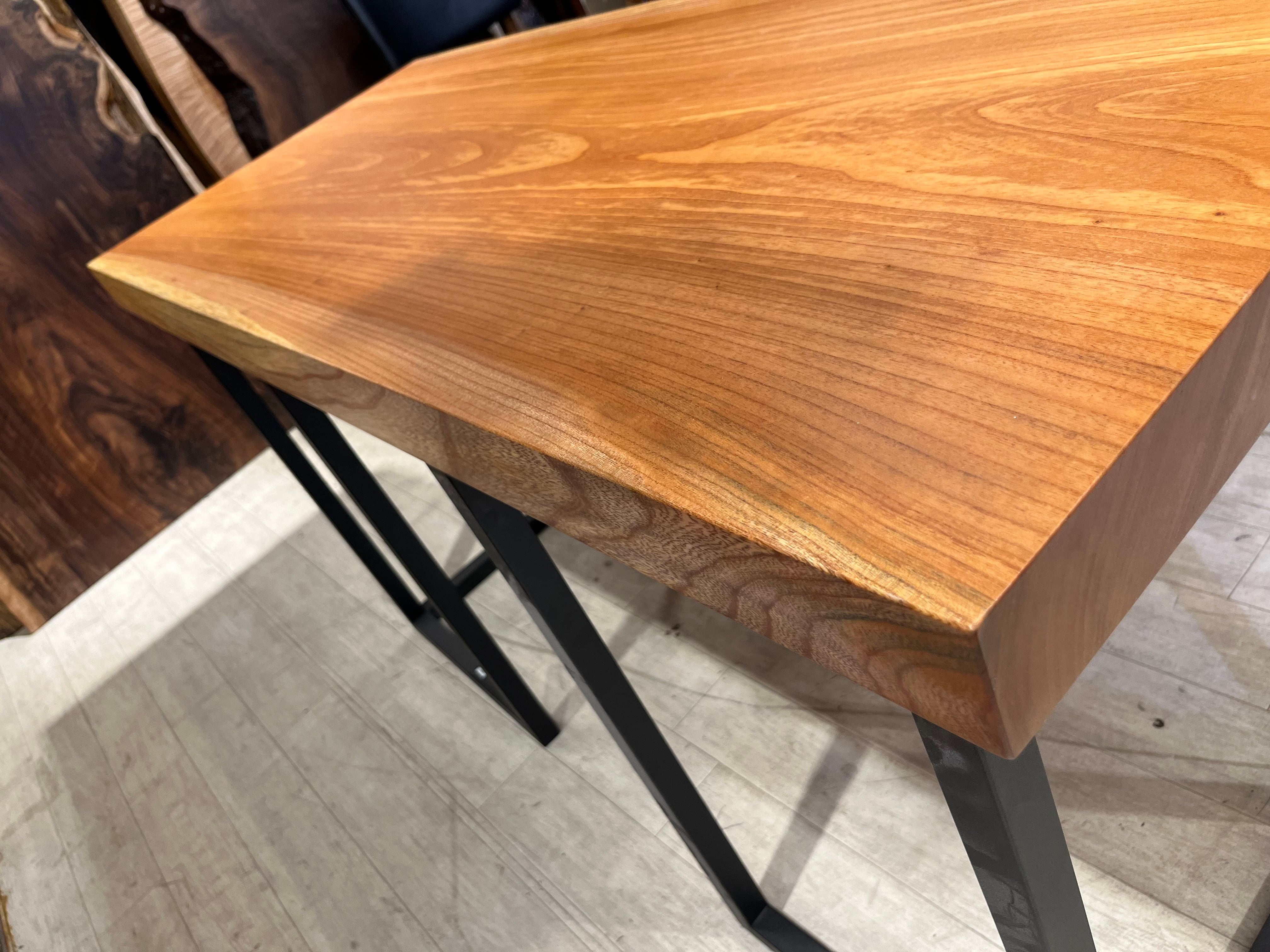 リメイク品】欅（ケヤキ）_1270×630-535×62_新宿店_テーブル天板/一枚