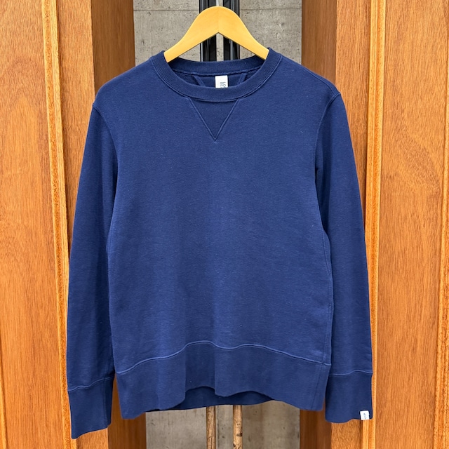 LOOPWHEELER× NAVY SOLID SWEAT SHIRT