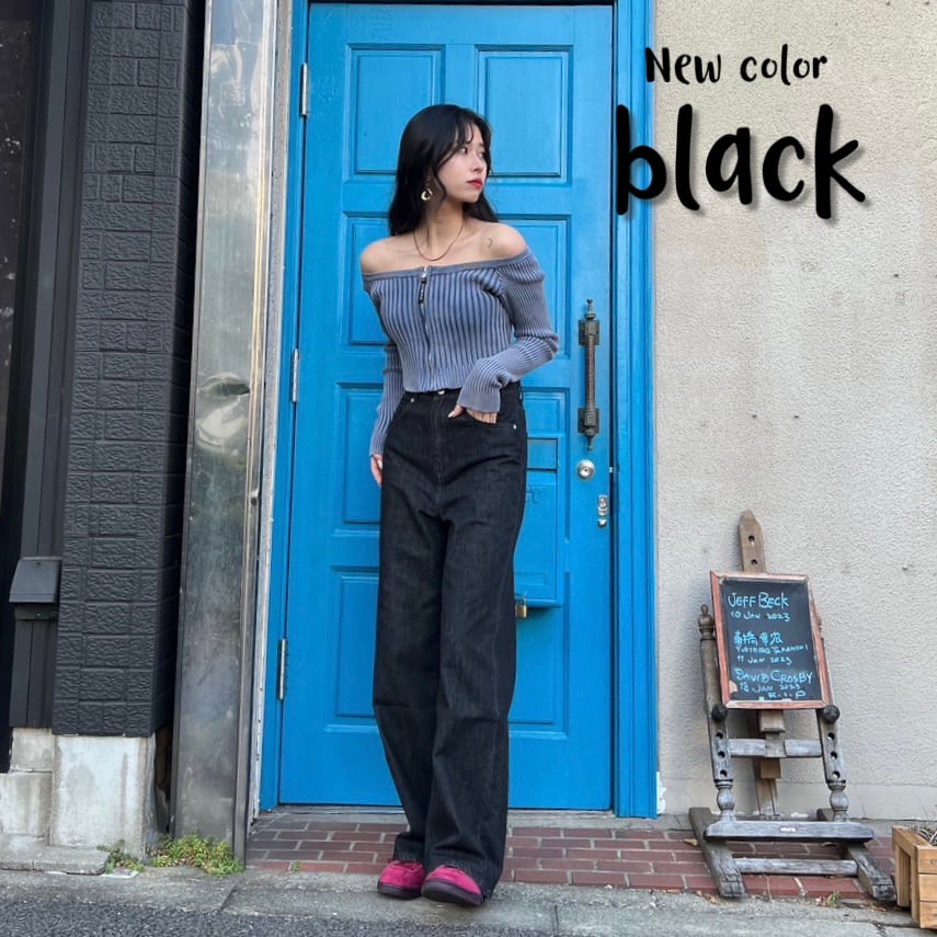 TWWデニム black【ウエストM/ヒップLサイズ】 | 2(g+c) powered by BASE