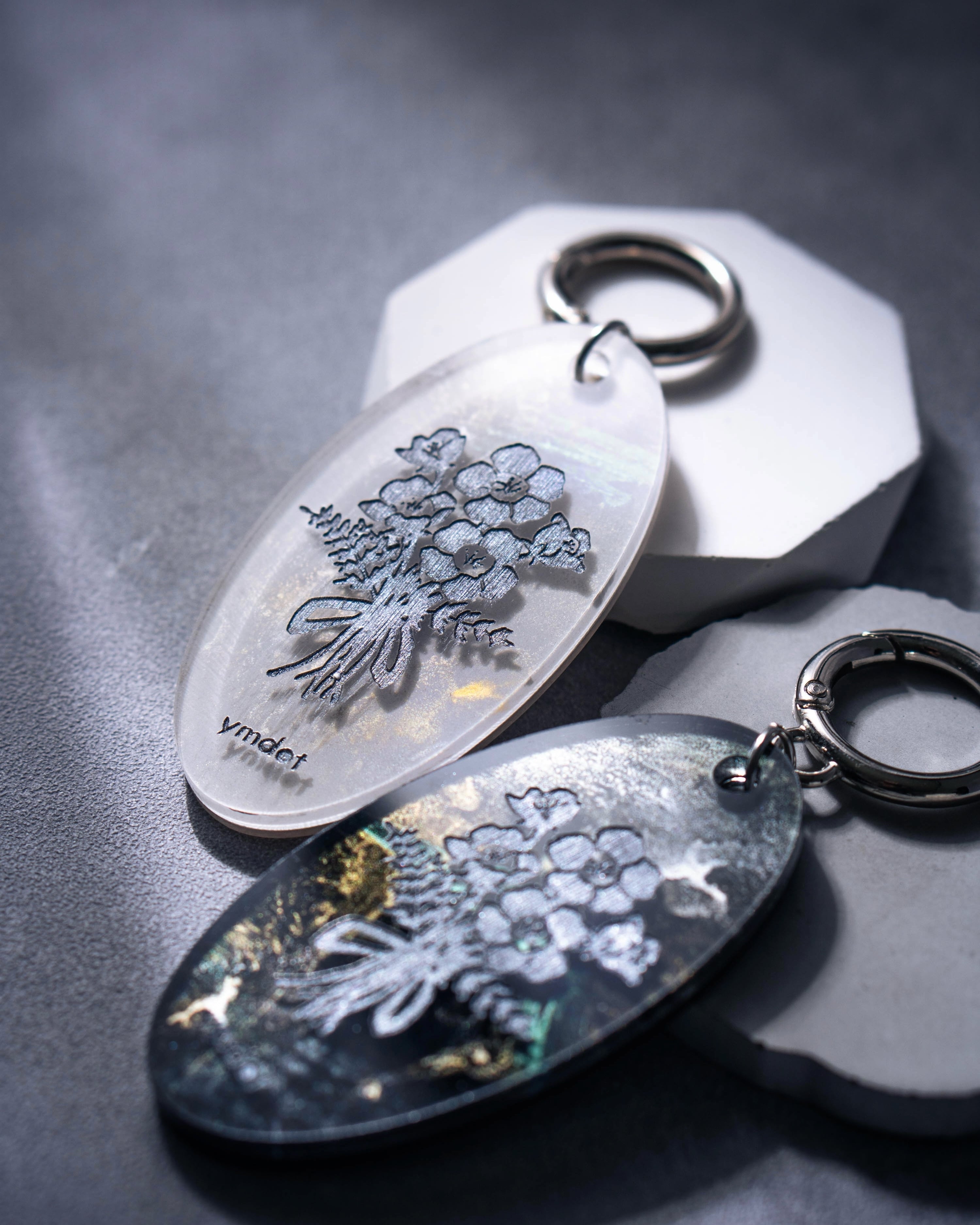 植物標本 key ring / ◼︎black | ymdot /ワイエムドット