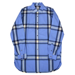 【公式ストア限定】CTTN PLAID HUGE SHIRT / コットンビッグチェックシャツ (BLUE)