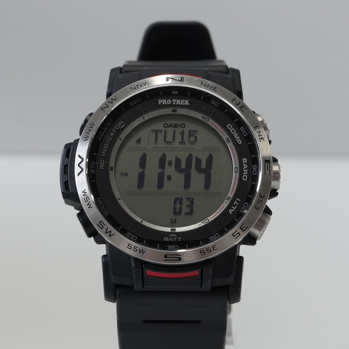 CASIO - PROTREK PRW-35 メンズ 腕時計 USED美品 プロトレック ソーラー電波 方位 高度 気圧 温度 登山 クライマーライン 完動品 中古 X7315 PROTREK PRW-35 メンズ 腕時計 USED美品 プロトレック ソーラー電波