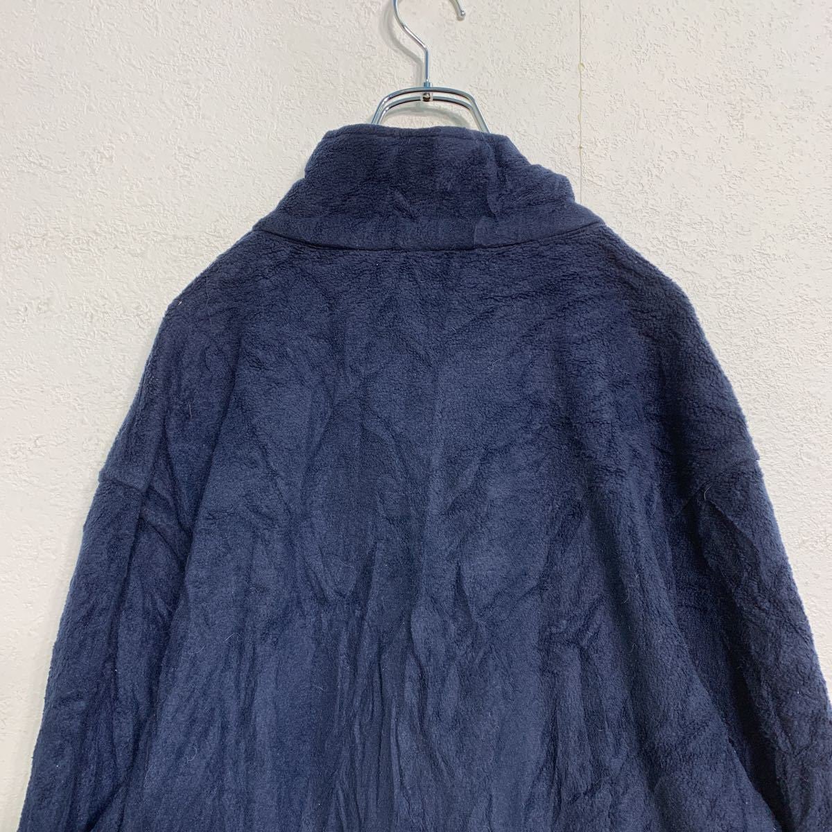 PORTWEST フリースジャケット M ネイビー ジップアップ 無地 古着卸