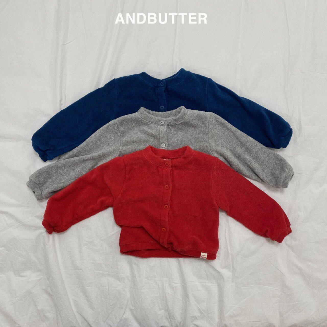 【即納】terry cardigan // andbutter