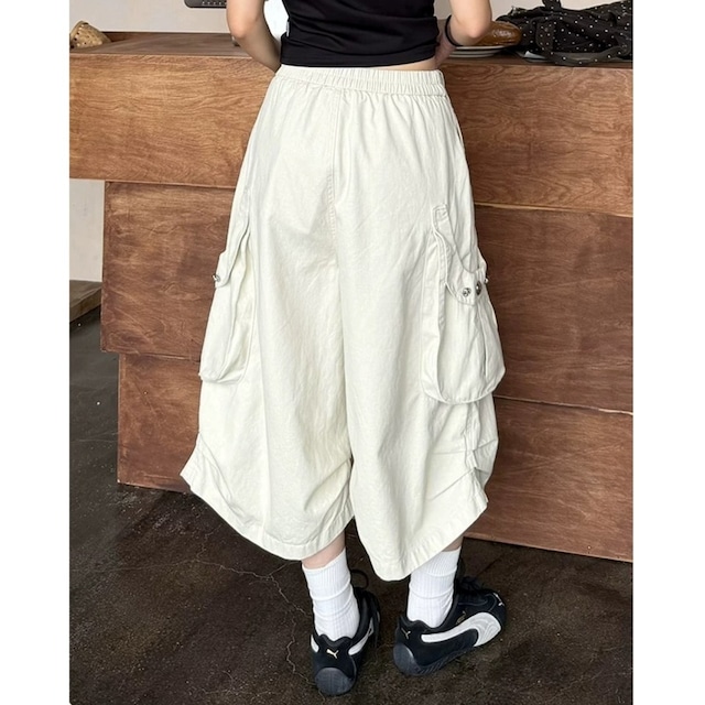 ナポレオンフロントフラップクロップドパンツ 2col R02463